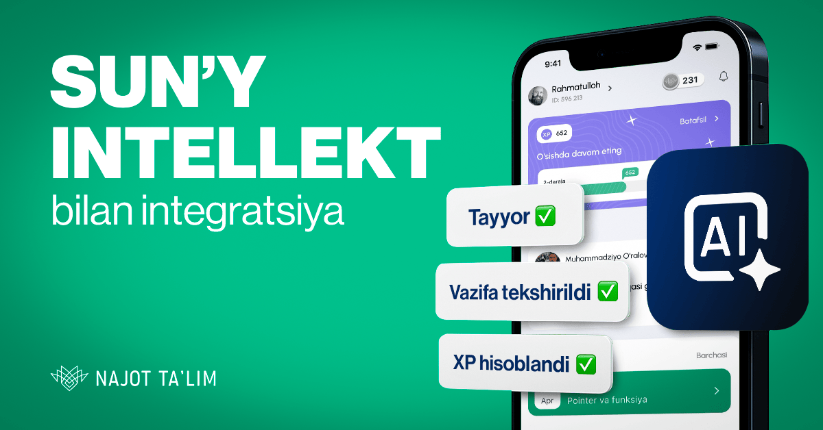 Mobil ilovada sun’iy intellekt integratsiyasi