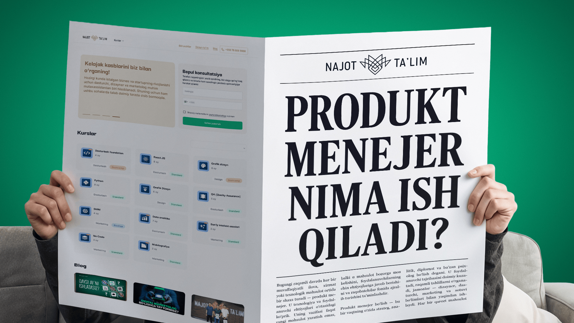 Produkt menejer nima ish qiladi?